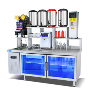 New Design Bubble Tea Equipment Bar Milk Tea Counter For Tea Shop