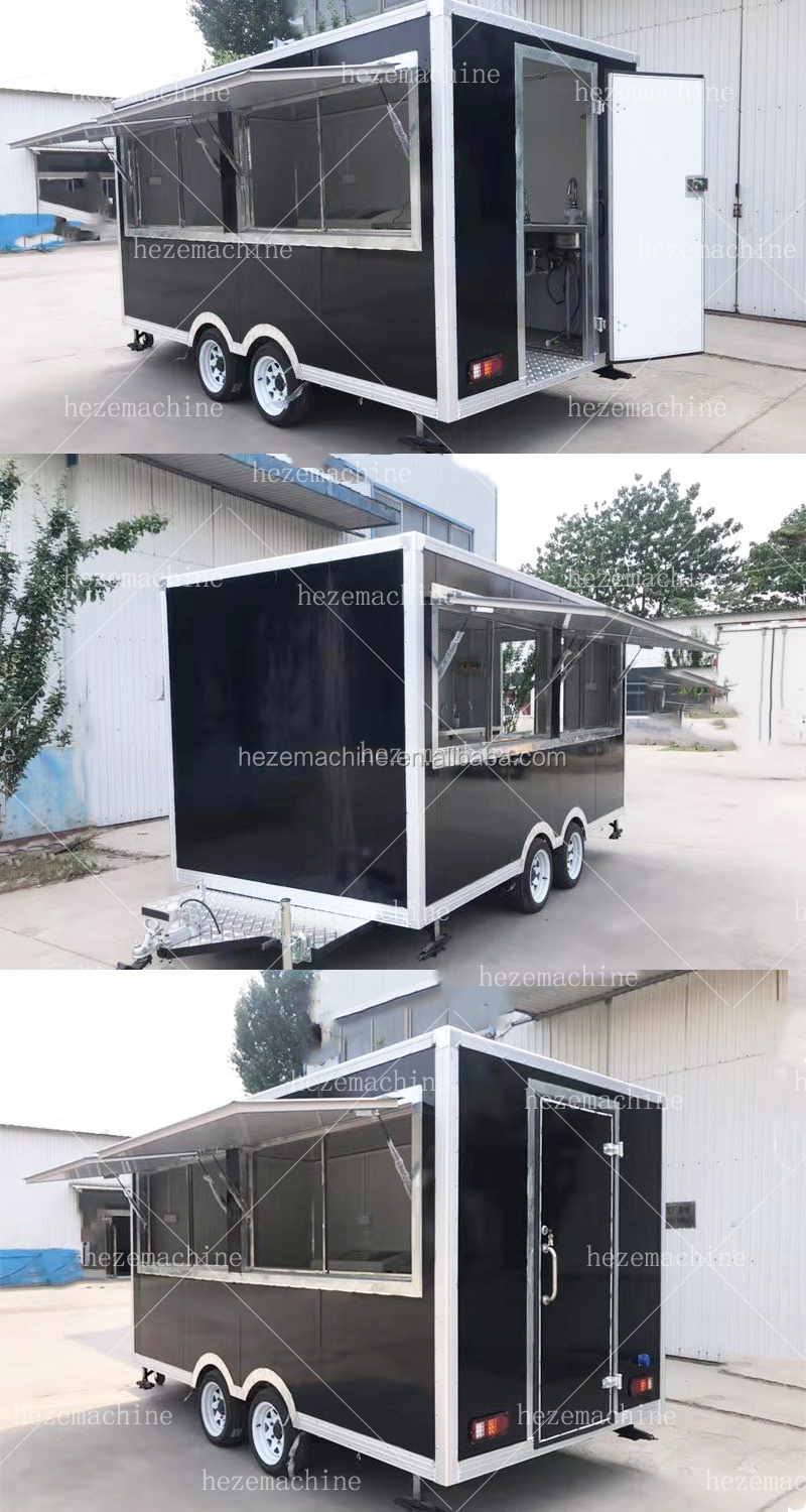 American Hot Selling Mobile Food Cart Best Designed Mobile Food Truck/fast Foodtrailer/hot Dog Cart Stainless Steel Food Truck