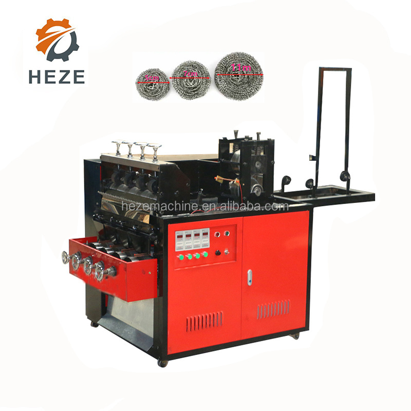 New Design Stainless Steel Flat Scourer /metallic Steel Wool Cleaning Ball Making Machine For Sale