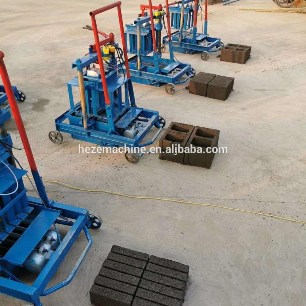 Concrete hollow block/ Brick making machine price/ Cement Interlocking paver brick block making machine