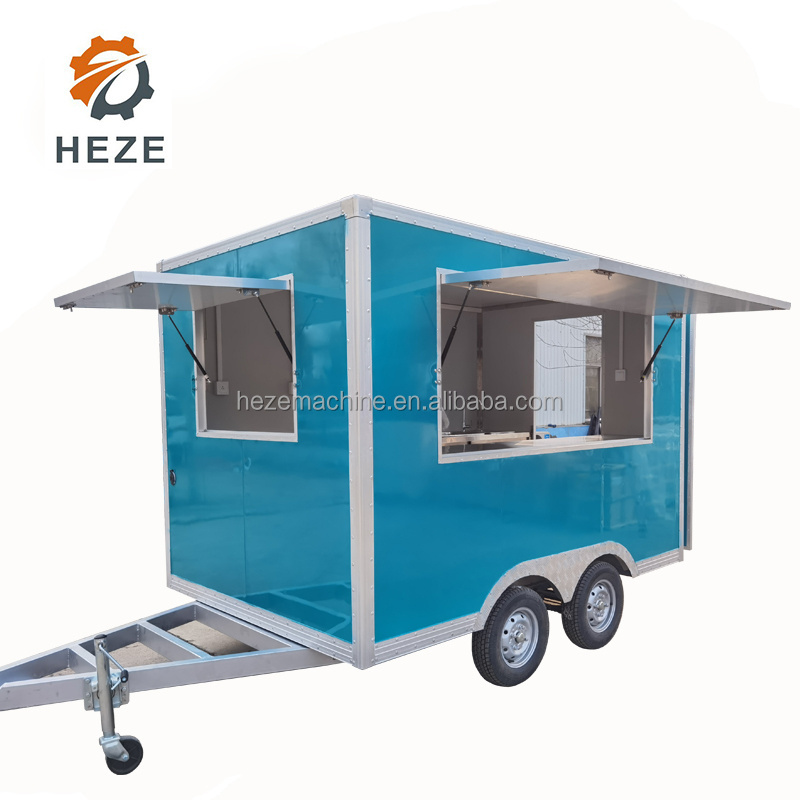 Factory Mobile Fast Foot Outdoor Concession Bbq Food Trailer/ Camper Food Truck Mini Bar Kiosk Pizza Kitchen Food Cart With Ce