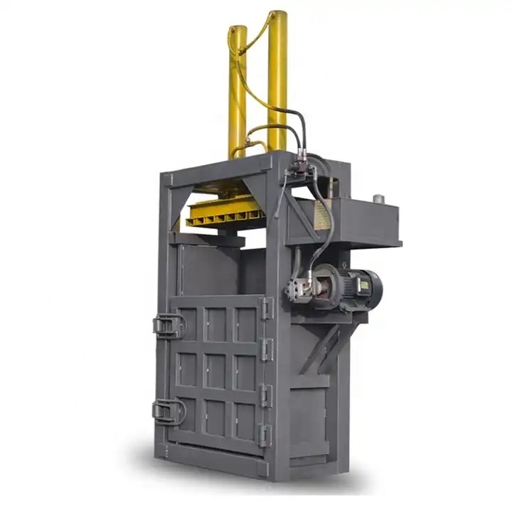 Small Vertical Hydraulic Baler Machine Cotton Baling Press With Ce Certification