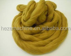 Sheep Camel wool carding worsted ring spinning cotton sliver making machine