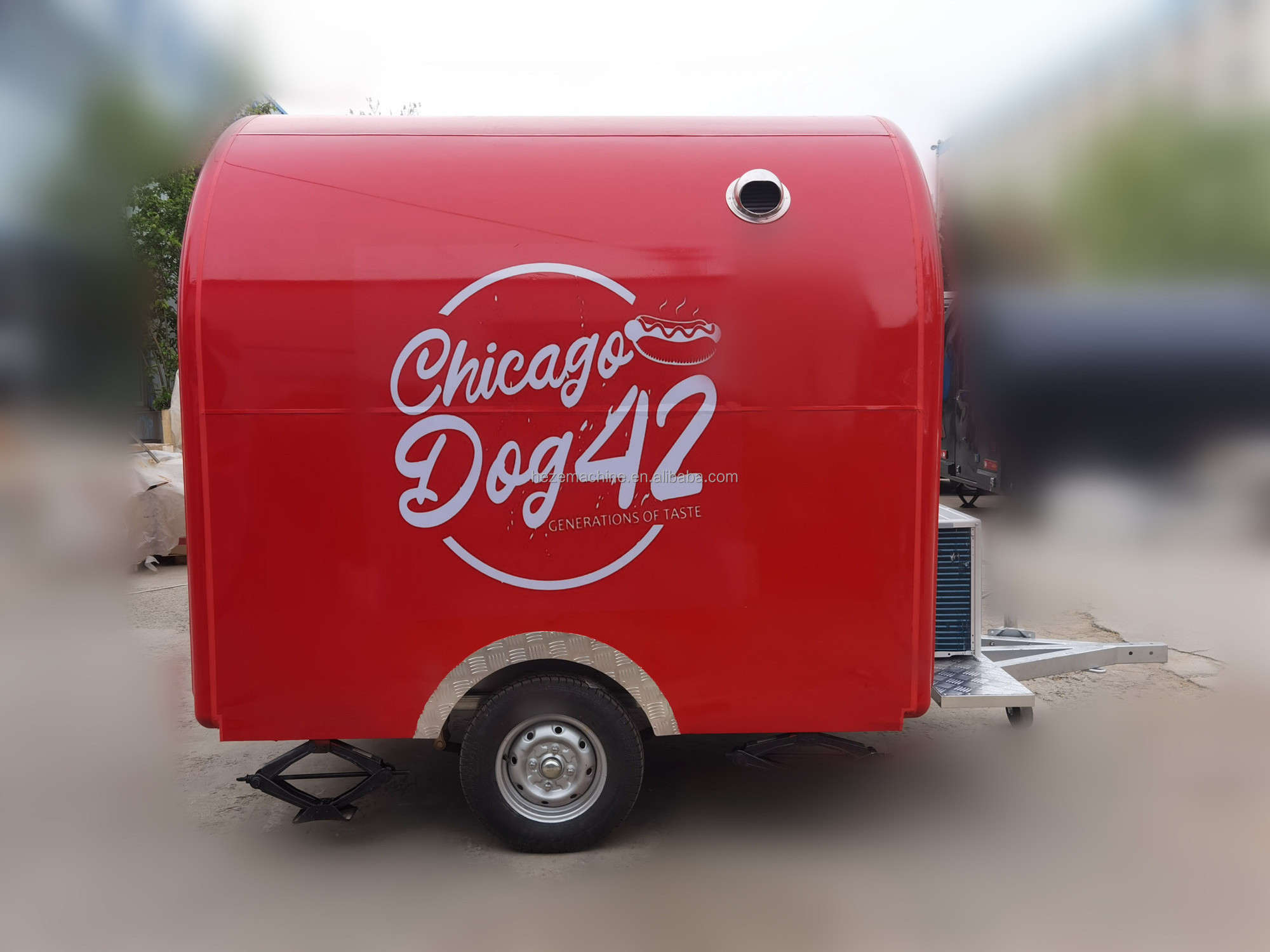 food cart electric motorbike red hamburger carts mobile coffee food truck