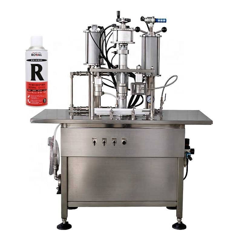 Spray Bottle Liquid Filling Machine,Aerosol Filling Machine Gas Machine Filling Spray Oxygen Aerosol Can Filler