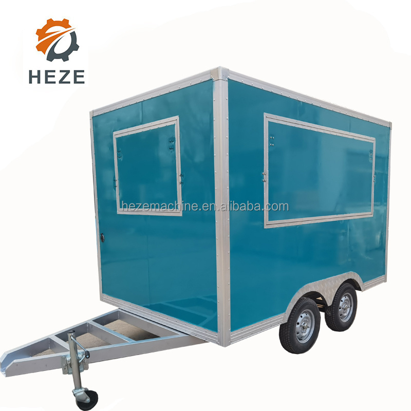 Factory Mobile Fast Foot Outdoor Concession Bbq Food Trailer/ Camper Food Truck Mini Bar Kiosk Pizza Kitchen Food Cart With Ce