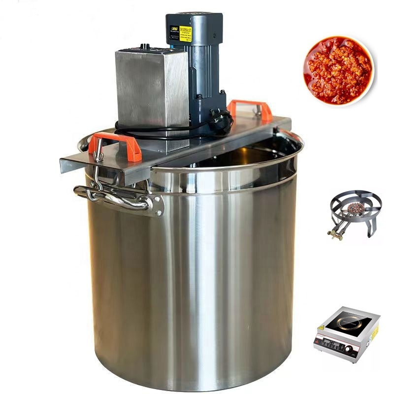 Best Price Food Heat Machine Sugar Sauce Cooking Pots With Mixer/jam Jacketed Cooker With Agitator/candy Cooking Machine