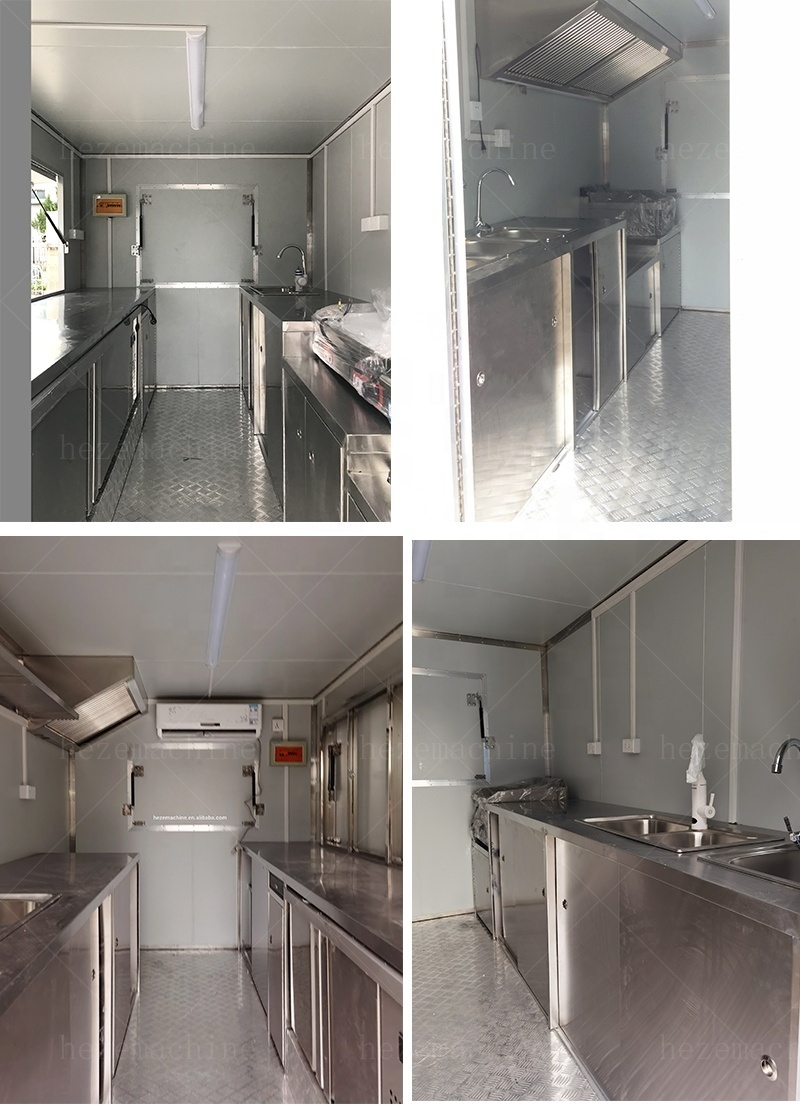 Fully Loaded Luxury Food Cart  /Mobile Restaurant Bubble Tea Truck/ Churro Trailer For Sale