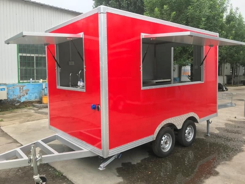 Hot Sale Ice Cream Truck Coffee Van Food Trailer Fast Food Cart Wedding Cart Win Beer Mobile Bar Trailer