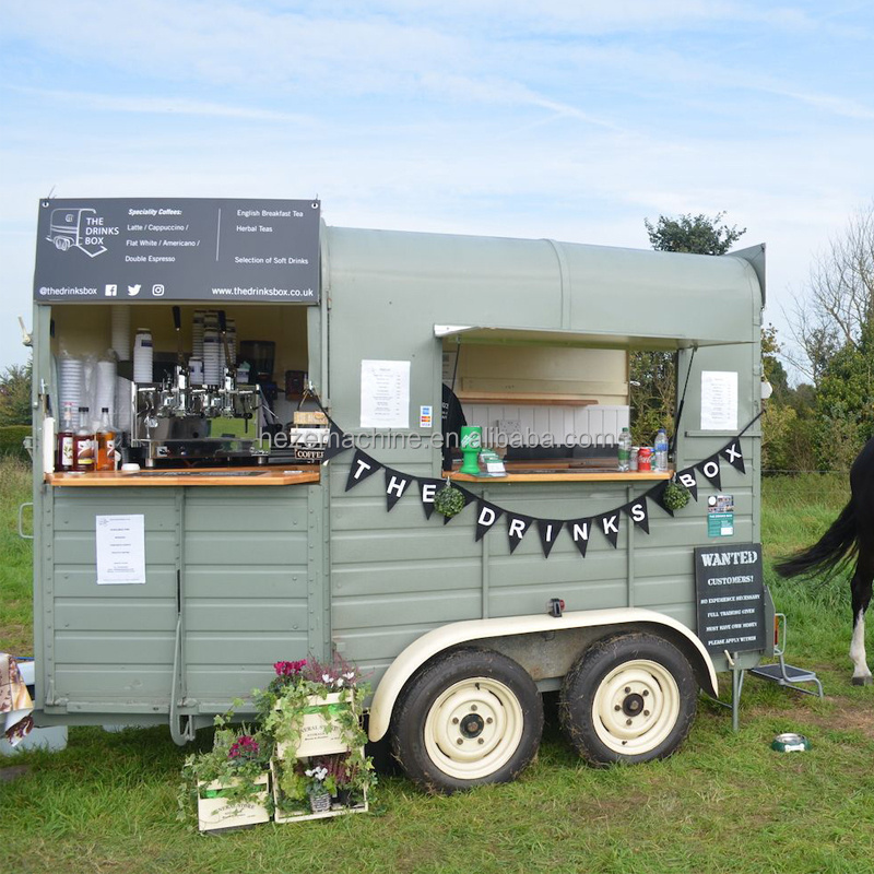 Ice Cream Coffee Van Beer Bar Hot Dog Electric Food Cart Kitchen Restaurant Vintage Mobile Food Truck