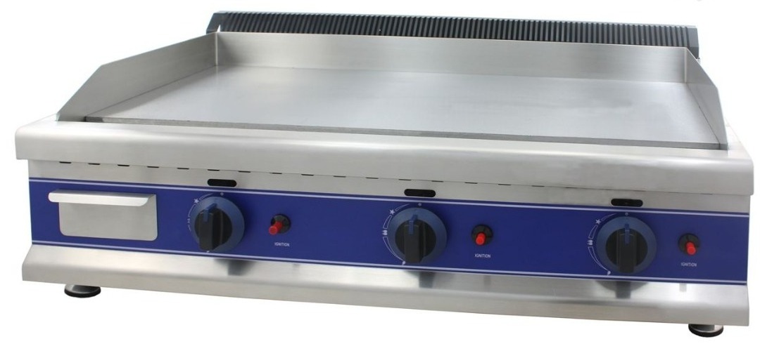 Stainless Steel Gas Griddle Half Griddle And Half Grill