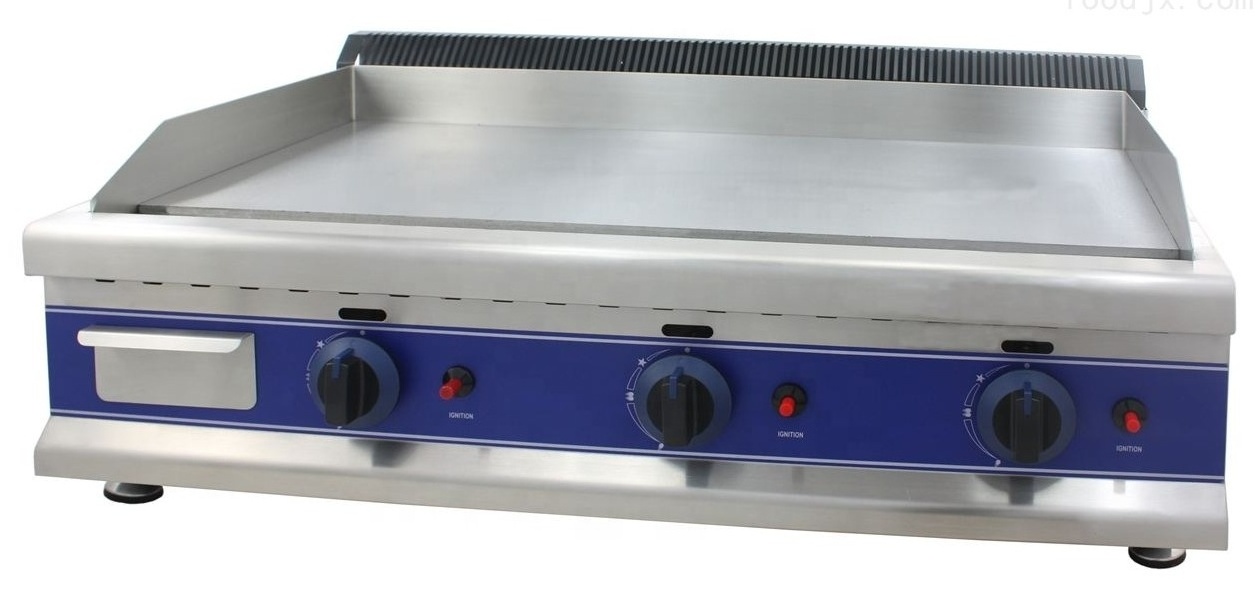 Stainless Steel Gas Griddle Half Griddle And Half Grill