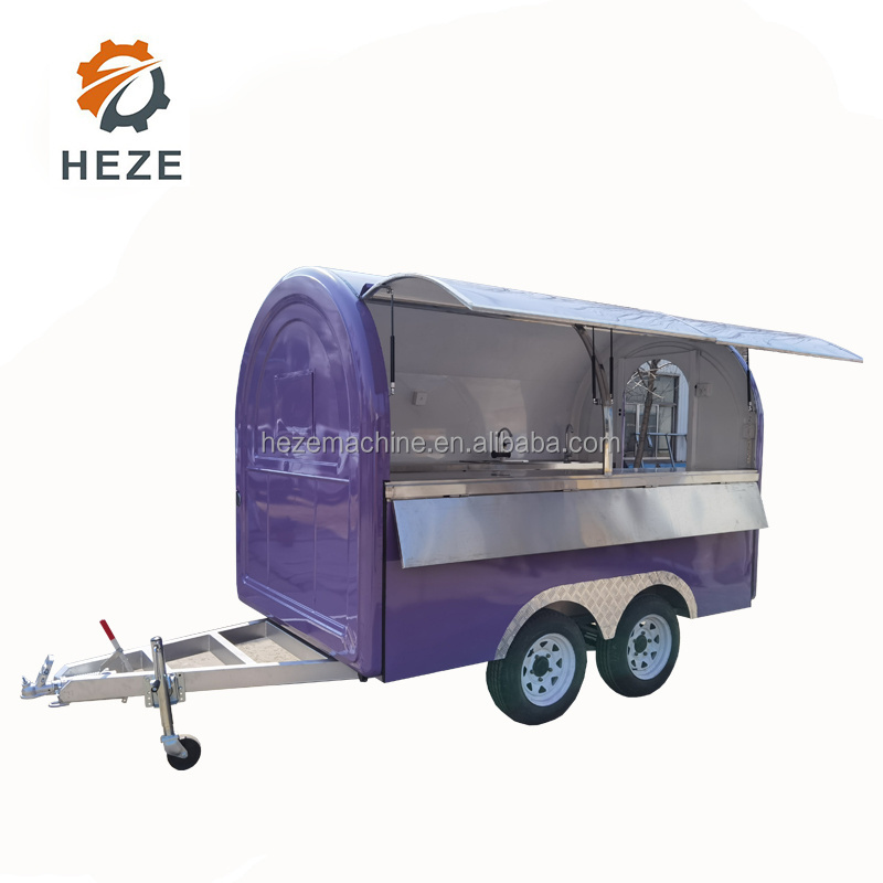 Custom made Mobile Fast Food Trailer/Coffee Cart Trailers For Sale