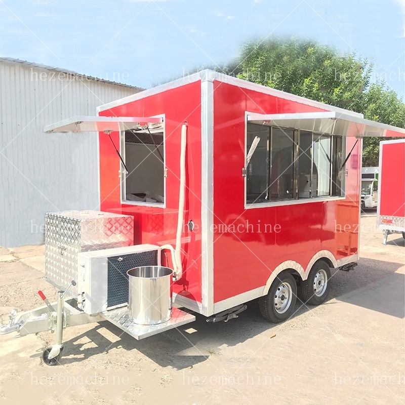 Factory Mobile Fast Foot Outdoor Concession Bbq Food Trailer/ Camper Food Truck Mini Bar Kiosk Pizza Kitchen Food Cart With Ce