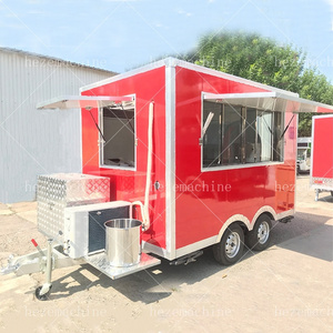 Hot Sale Ice Cream Truck Coffee Van Food Trailer Fast Food Cart Wedding Cart Win Beer Mobile Bar Trailer