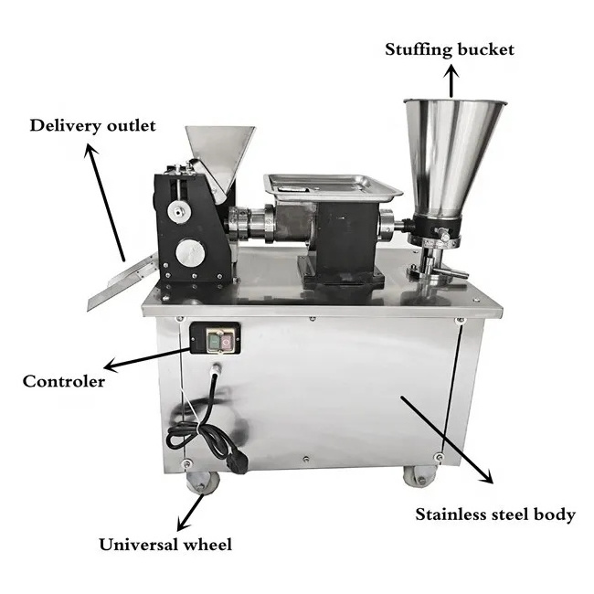 Small Automatic Part Momos Empanada Dumpling Pastry Samosa Fold Make Machine Price For Make Dumpling