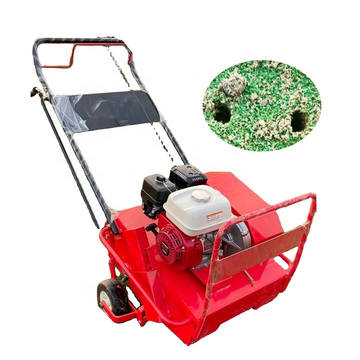 Petrol Lawn Coring Aerator Corer Plugger Lawn Aeration Machine