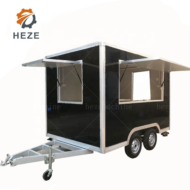 Fully Loaded Luxury Food Cart  /Mobile Restaurant Bubble Tea Truck/ Churro Trailer For Sale