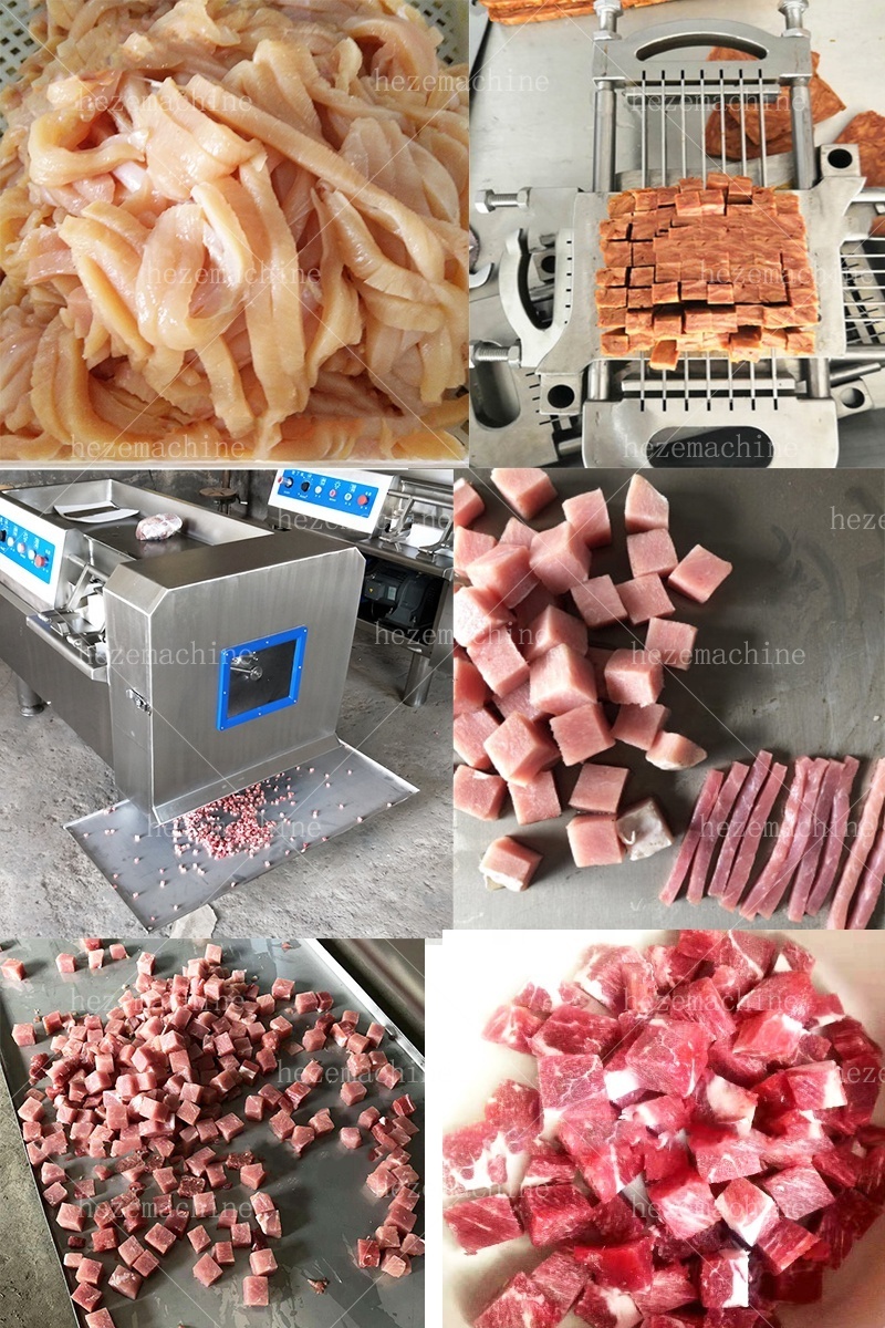 Stainless steel frozen Fresh Meat Dicer/meat Cube Cutting Dicing Machine