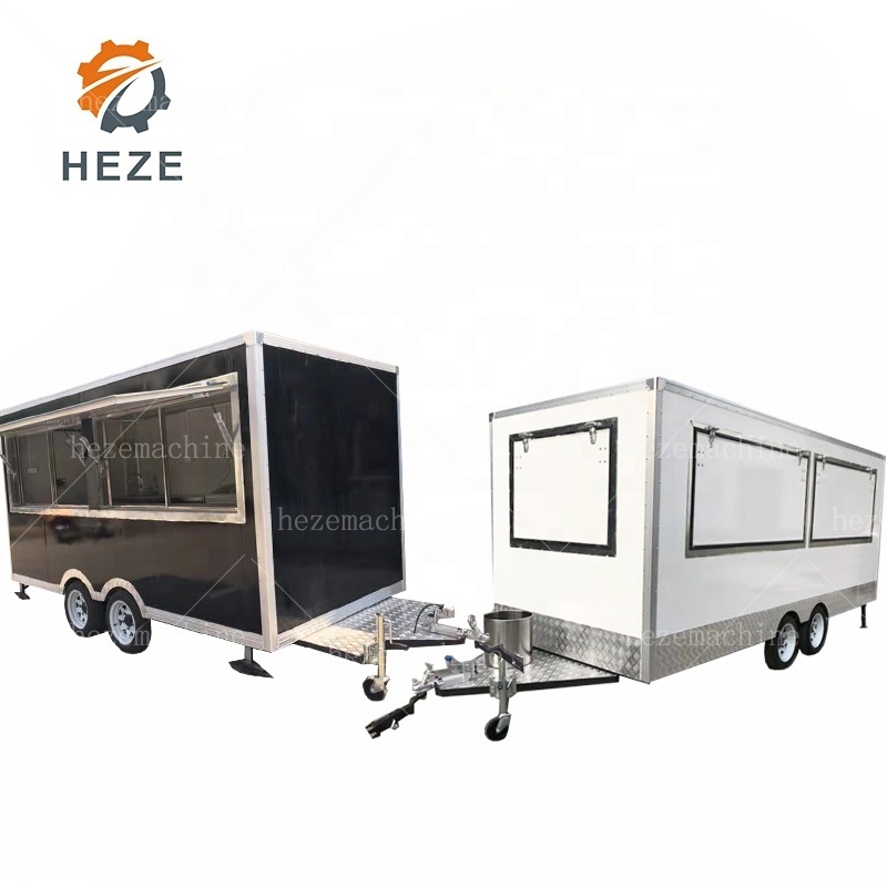 Best-selling Popular Food Vending Truck Luxury Type 2 Axles 4 Wheels Mobile Food Truck