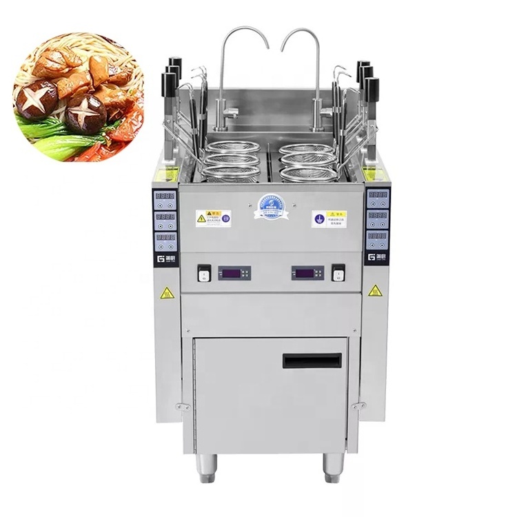 Automatic Lift Commercial Pasta Noodle Cooking Machine /gas/electric Italy Pasta Cooker Boiler 1/2 Tanks With 3/6 Baskets