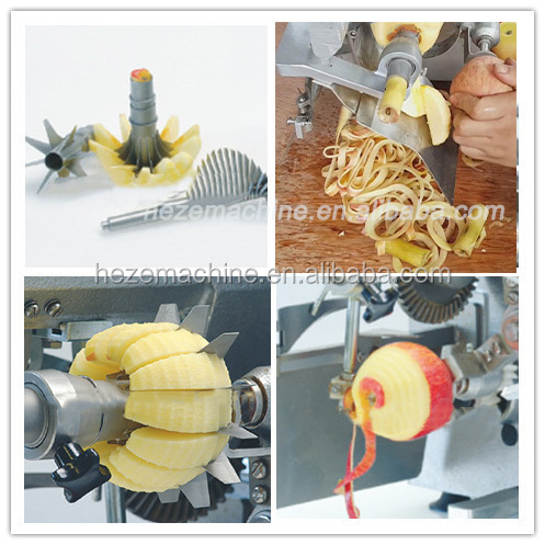 Commercial Automatic Mango Persimmon Peach Apple Peeler Corer Slicer Peeling Machine