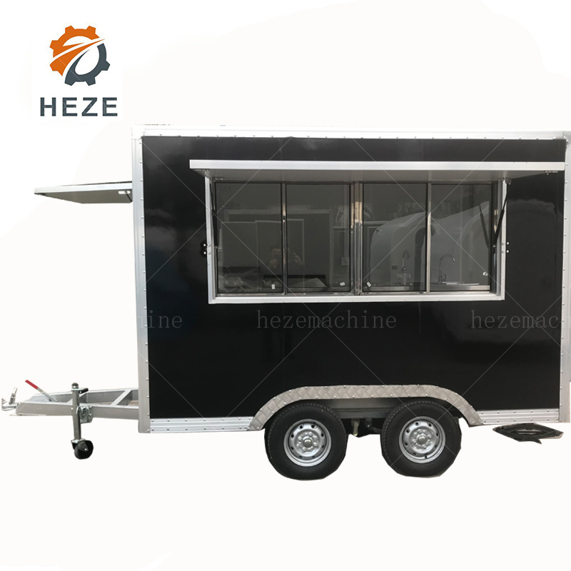 Fully Loaded Luxury Food Cart  /Mobile Restaurant Bubble Tea Truck/ Churro Trailer For Sale