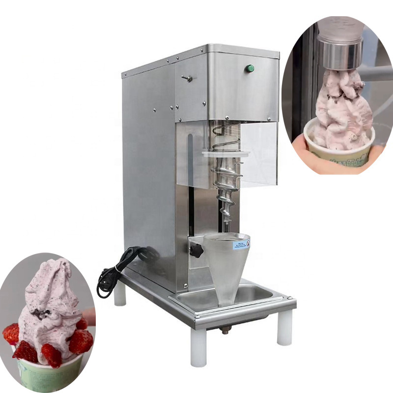 Ice Cream Machine Automatic Machine To Make Ice Creams Yogurt Frozen Swirl Drill