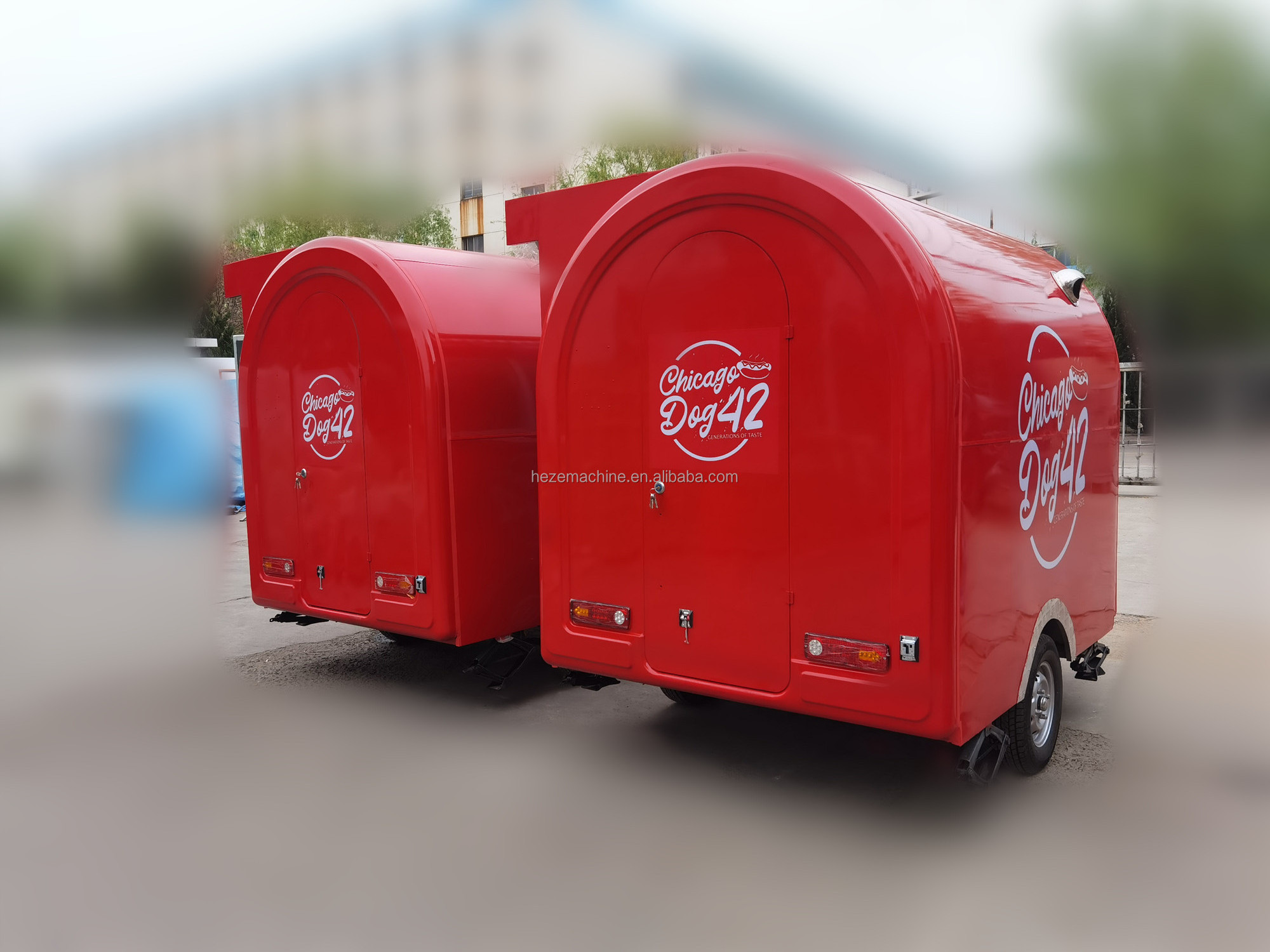 food cart electric motorbike red hamburger carts mobile coffee food truck