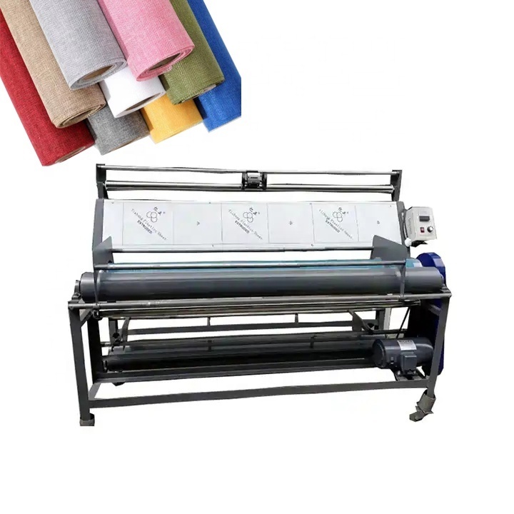 Textile Nonwoven Clothes Folding Machine Home Large Diameter Cloth Rolling Machine Fabric Roll Lesar Cut Machine