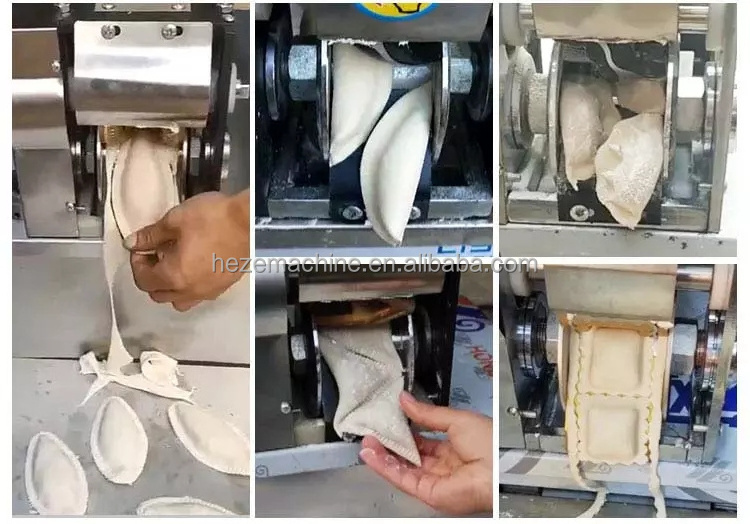 Small Automatic Part Momos Empanada Dumpling Pastry Samosa Fold Make Machine Price For Make Dumpling