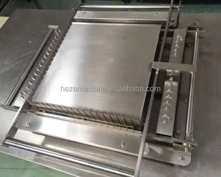 Oem Double Arm Chocolate Guitar Cutting Machine Manual Square Fudge Cake Slicer Candy Cheese Cutter