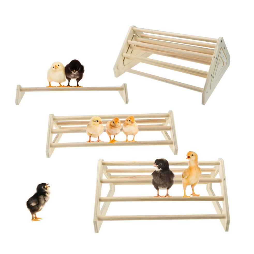 3 Set Coop Wooden Chicken Stand Toy Chicken Roosts And Perches For Hens Baby Chick