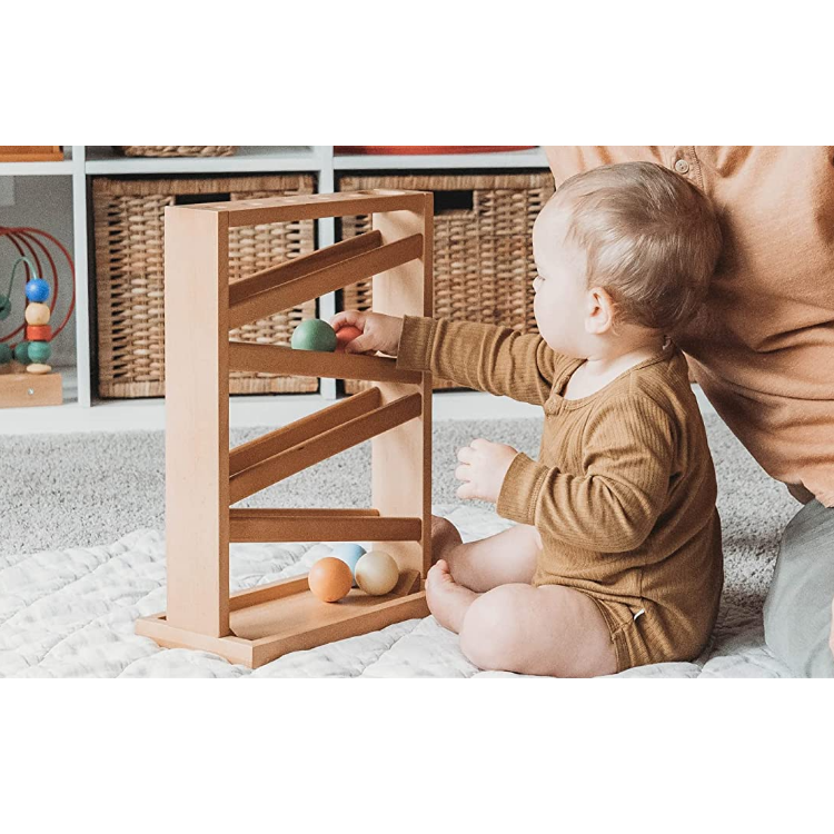 Hot sale ball tracker wooden ball drop toys montessori toys for toddlers