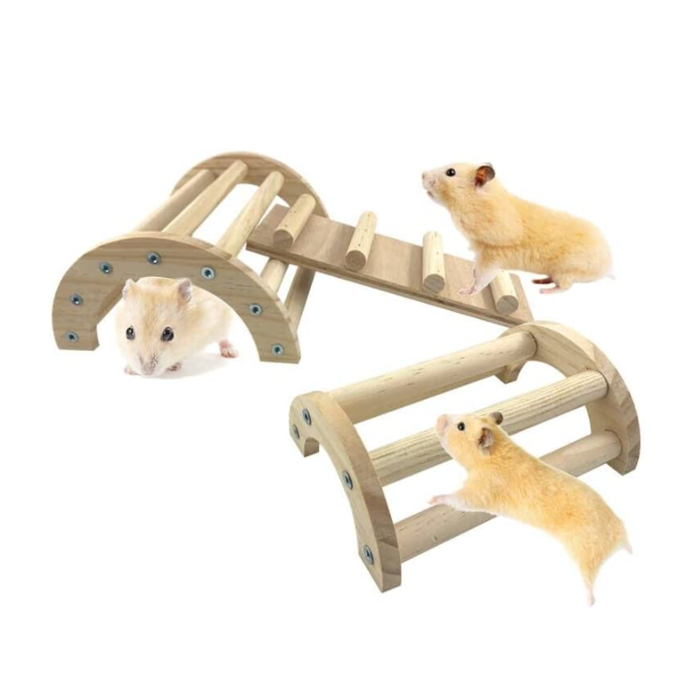 Hen Roost Toys Swings Brackets 3 In 1 Chick Jungle Gym Wooden Arch Bridge Platform Stand Ladder