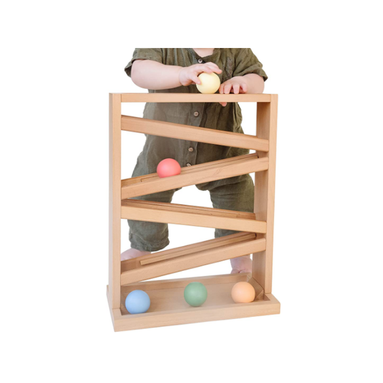 Hot sale ball tracker wooden ball drop toys montessori toys for toddlers