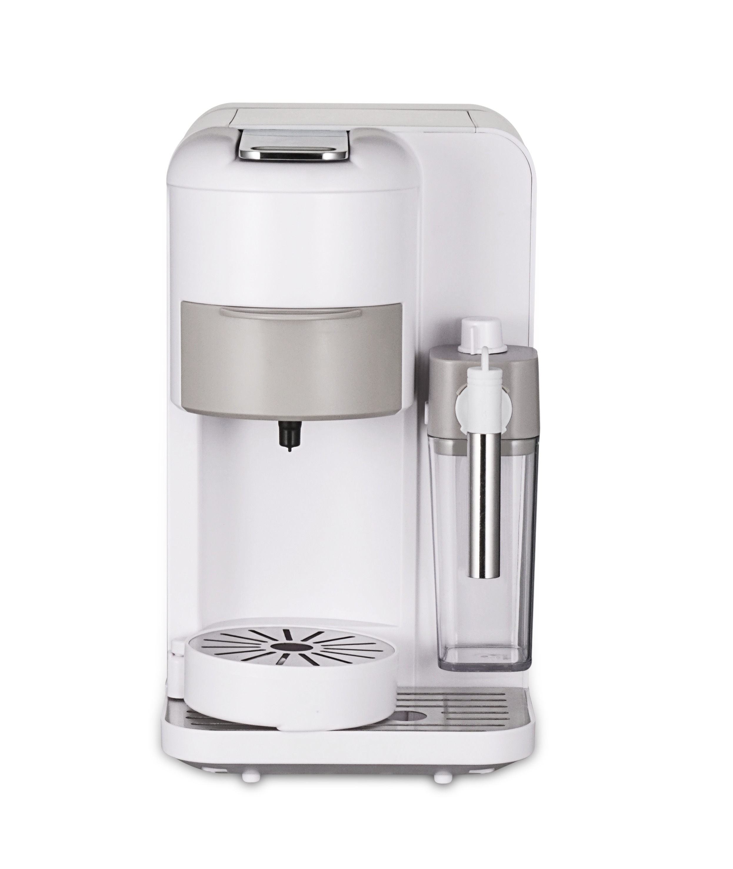 Espresso Cappuccino Coffee Machine with Milk Box for Home Hot Sale 2 in 1 Electric White Cappuccino Maker Capuchino Machine 500