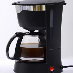 American hotel 4-6 cups 0.6L 650W automatic drip coffee makers black color drip coffee machine