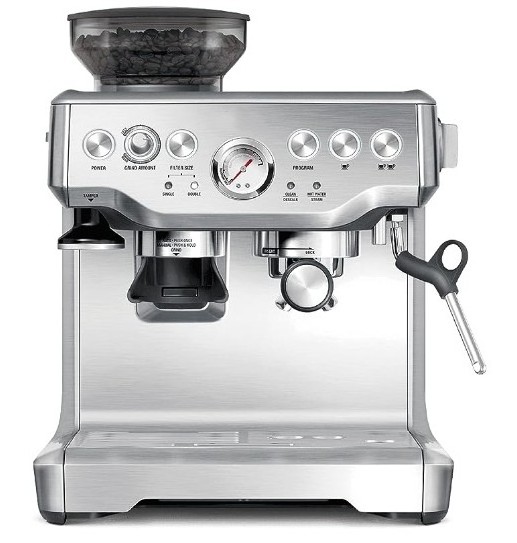 19bar Pump Italian Coffee Machine Express Espresso Coffee Maker Brushed Stainless Steel Usb Household Cappuccino Machine 2 Years