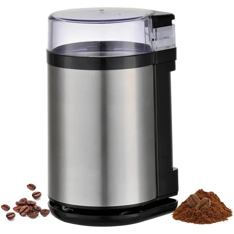 Stainless Steel coffee Grinder One Touch Push-Button Control 2/3 Cup Coffee Bean Capacity