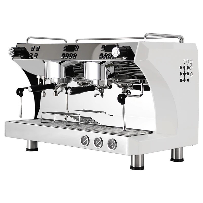 Professional Automatic Commercial Italian Coffee Maker with 2 Group Dual Boiler Espresso Coffee Machine Black 11L