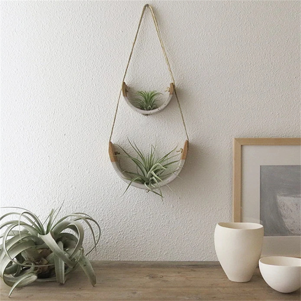 Custom Home Decoration Handmade Plant Hangers Indoor Outdoor Wall Hanging Planter Basket Flower Pot Holder