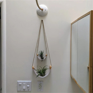 Custom Home Decoration Handmade Plant Hangers Indoor Outdoor Wall Hanging Planter Basket Flower Pot Holder