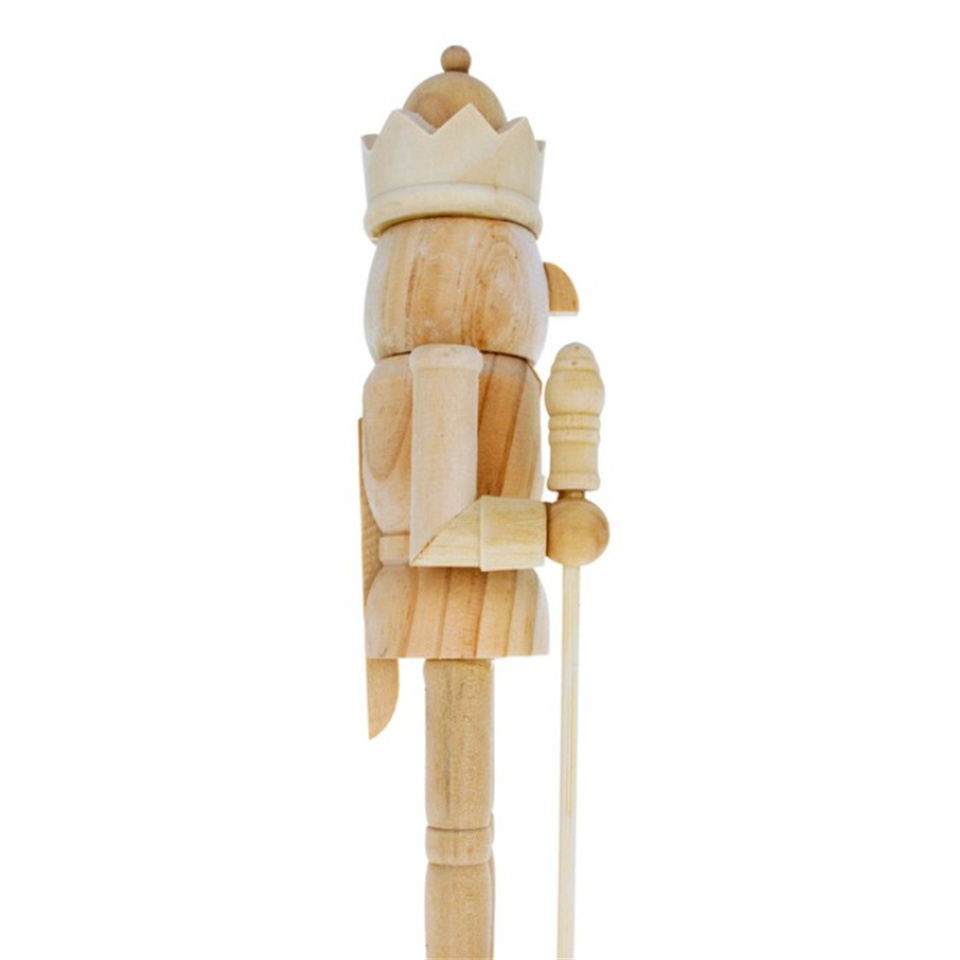 Unfinished Wooden Nutcracker DIY Craft Kit 10 Inches