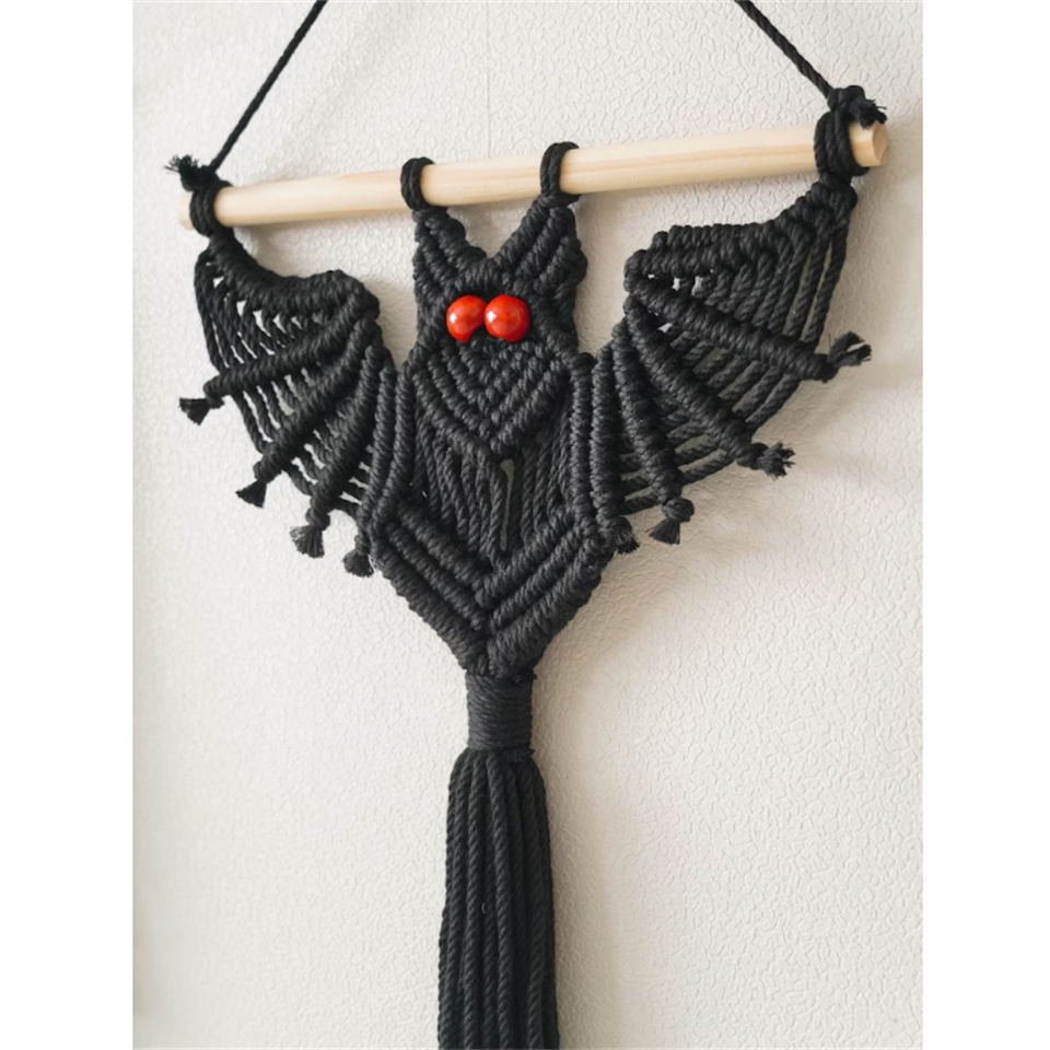 ornaments for living room and dining room small decor pieces 2024 Halloween decor Dark Wall Art Hanging Holder Bat Decorations