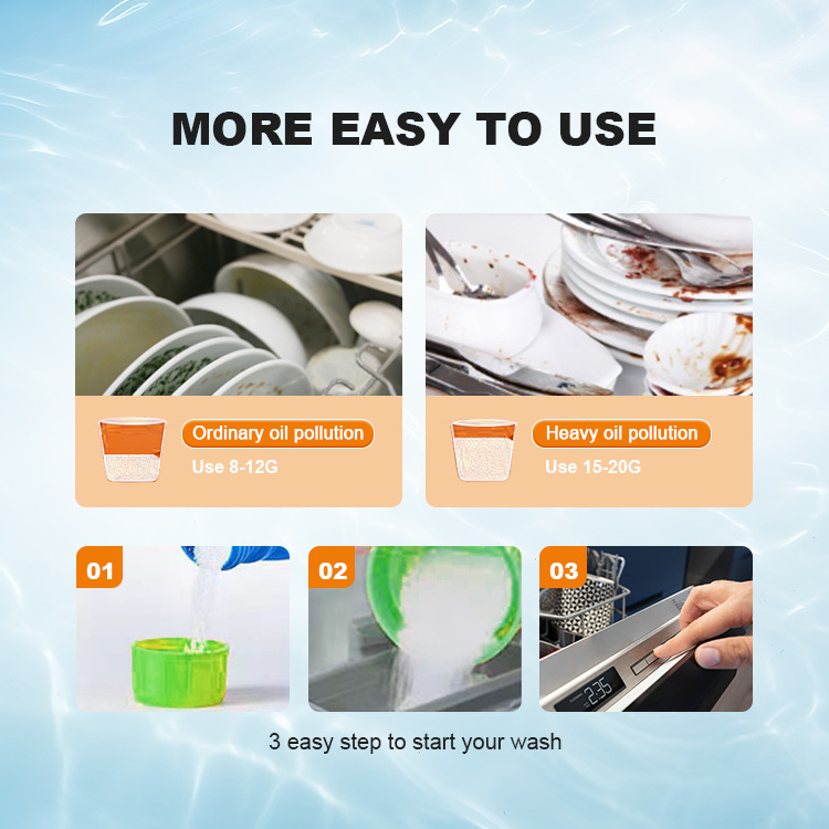 Dish Wash Powder Concentrate No Residue Dish Washer Powder Dishwashing Powder Soap For Cleaning Tableware