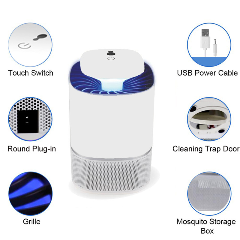 2024 New Arrival Factory Supply Electric Mosquito Bug Zapper Mosquito Trap Home Best Insect Mosquito Killer Lamp