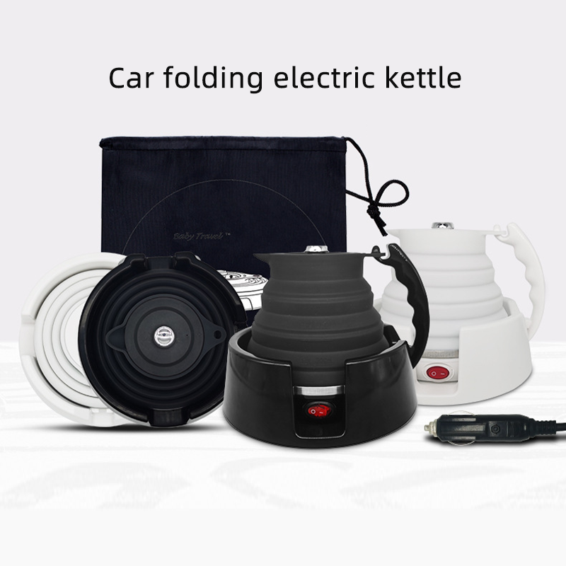 Silica Gel Folding Silicone Kettle Travel Foldable Electric Kettle Electric Travel Kettle