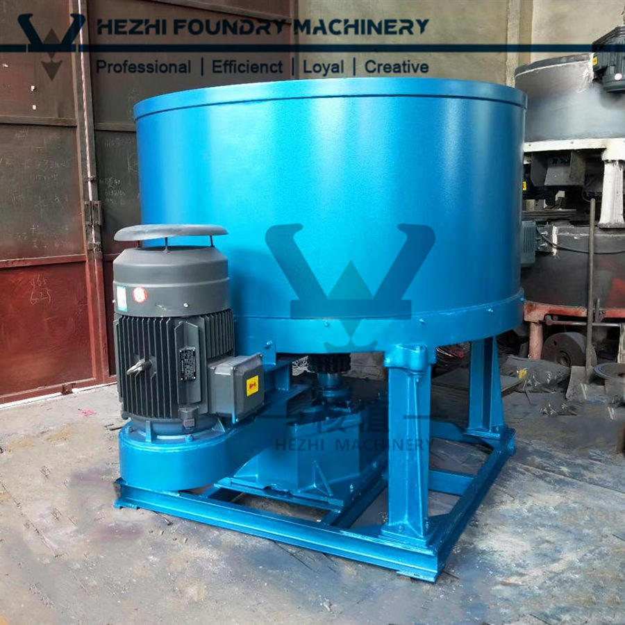 Foundry  Mixing Muller Wheel Type Continuous Green Sand Roller Mixer For Clay Sand Casting Production