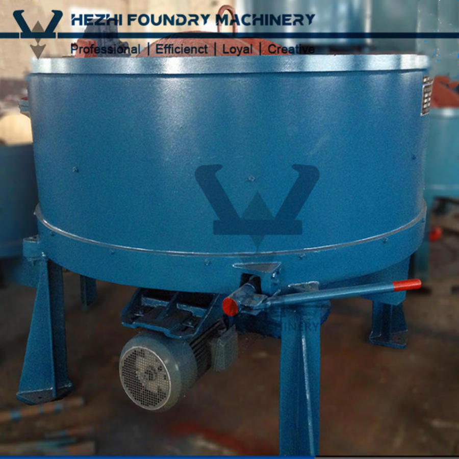 Foundry  Mixing Muller Wheel Type Continuous Green Sand Roller Mixer For Clay Sand Casting Production